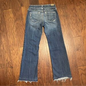 Ariat Trouser Wide Flare Leg Raw Hem Denim Jeans